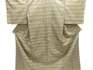 アンティーク　抽象模様本場大島紬着物(染)